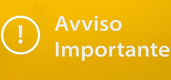 avviso importante