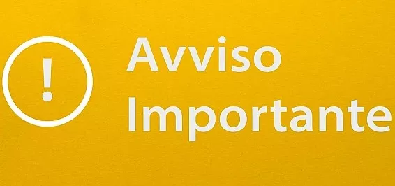 avviso importante